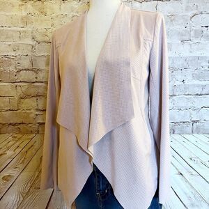 Liverpool perforated faux microsuede jacket